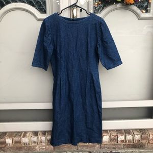 Handmade Modest Denim Dress (Small)